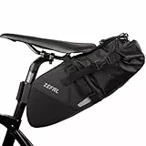 ZEFAL Z Adventure R5 Satteltasche für Fahrrad - Schwarz, 5 Liter - Befestigung ohne Gepäckträger - Wasserdicht