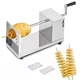 Spiralschneider Kartoffelschneider Kartoffel Twister, Edelstahl Spiralschneider Kartoffel, Kartoffelspiralenschneider für Obst, Kartoffeln,Tornado Chips, Gurken oder Karotten - inkl. Ersatzklinge
