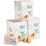 FOOD crew 30x Glückskekse Komplimente - 3 Designs - Komplimente Kekse als kleine Geschenke Idee für Familie, Freunde, Kollegen - Kleinigkeiten für Adventskalender Füllung - Silvester Glückskekse