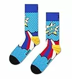 Happy Socks Super Dad Baumwolle Socken Herren Blau 41-46