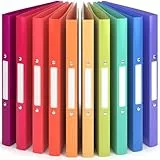 ACROPAQ - 10 x Ringbuch A4 - Mit 2 Ringen, Mit Rückenetiketten, Rückenbreite 2,5 cm, Nordlicht, Natur Farbkollektion - Ringhefter, Ringordner, Ordner A4 Schmal, Ringmappe A4, Schulordner