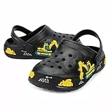 VIYEAR Kinder Clogs Sandalen Mädchen & Junge Gartenschuhe Pantoffeln Schwarz 25