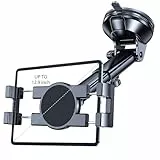 Coolpow Tablet Halterung Auto,【Verbesserter Saugnapf】 Tablethalterungen Auto für Armaturenbrett & Windschutzscheibe, 360°Drehbar Autohalterung für iPad/Samsung Tab/Switch/4,7-12,9 Zoll GeräTe