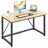 JUMMICO Schreibtisch 120 x 50 x 75 cm, Kleiner Tisch Computertisch Bürotisch für Arbeitszimmer, Computertisch Klein für Home, Office, Beige