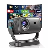 Beamer 4K,5G WiFi Bluetooth,26000 Lumen Smart Projektor Elektrischer Fokus/Trapezkorrektur,180°Drehbar Projektor,Beamer Heimkino 220 '' Display für IOS/Andriod/Fire Sticks/Laptops/PS5/netflix