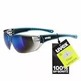 uvex sportstyle 204 - Sportbrille für Damen und Herren - 100% UVA-, B, C Schutz - druckfreier Sitz & perfekter Halt - blue/blue - one size