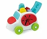 Clementoni Soft Clemmy Sensorisches Auto - mit 8 weichen Bausteinen & Figur - Sensorik-Spielzeug für Babys & Kleinkinder ab 6 Monaten - waschbar & sicher - Geschenkidee zum 1. Geburtstag - 17315