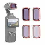 PGYTECH ND Filter Set für DJI Osmo Pocket 3/Pocket 4 /Xtra Muse Polfilter Magnetisch, ND8 ND16 ND32 ND64 Linsenfilter mit AGC Optischem Glas Wasserdicht Kratzfest