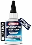 Sekundenkleber Gel Extra Stark universal - Superkleber wasserfest, hitzebeständig & mit Nadel Verschluss gegen Austrocknung - Alleskleber für Plastik, Kunststoff, Glas, Holz, Metall uvm.