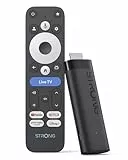STRONG LEAP-NOVA-X Streaming TV Stick, 4K Ultra HD, Android 14, 32GB Speicher, Dolby Vision & Audio, HDR10+, Wi-Fi 6, HDMI 2.1, Sprachsteuerung und über 5000 Apps