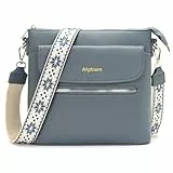 Atgbiem Handtasche Damen Klein Umhängetasche Damen Mittelgroß Tasche Crossbody Bag Damenhandtasche Blau 9 Farben zur Auswahl