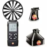 testo - 417 Set - 0563 1417 - Flügelrad-Anemometer mit Messtrichtern zur Messung von Luftgeschwindigkeit und Volumenstrom