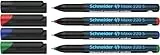 Schneider 220 S Universal-Marker (Permanent) 4er Etui schwarz/rot/blau/grün