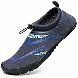 Mishansha Aquaschuhe Herren Badeschuhe Damen Sommer Wasserschuhe Marineblau 43