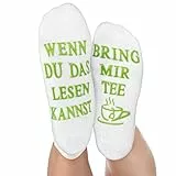 Haute Soiree Lustige Socken Damen Neuheit Geschenk - Wenn Du Das Lesen Kannst Bring Mir Tee Einheitsgröße