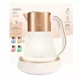 Russell Hobbs Wasserkocher Glas [1,7L, Temperatureinstellung 40-100°] Calm (LED-Beleuchtung, beruhigende Klänge, Leise-Koch-Technologie,Warmhaltefunktion,Digitaldisplay,Touch-Bedienung,2400W) 27450-70