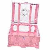 Holibanna Schmuckkasten für Mädchen Aufbewahrungsbox Organizer für Schmuck und Kleine Gegenstände Platzsparend Langlebig