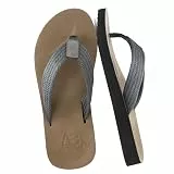 AX BOXING Flip Flops Herren Sommer Orthopädische Zehentrenner U-förmige Ferse Leichte Yoga Fußbett Badelatschen Sandalen Beach Pool Grau 43