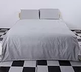 Deconovo Soft 1500 Thread Count Comforter Set Microfiber Duvet Cover Set Twin Size Grey