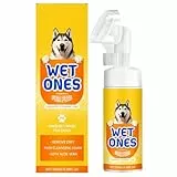 Pet Foot Cleanser - Puppy Paw Foam, Dog Wash for Grooming, 3.38oz Bottle with Integrated Brush, Animal Hygiene, Canine Care Wash for Travel Walks, Outdoor Cleaning and Everyday Maintenance