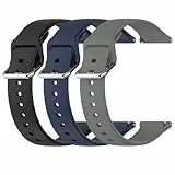 Chofit Ersatz-Uhrenarmbänder, kompatibel mit DDXCAW P2/AcclaFit P5, weiches Sport-Silikon-Armband für P5/P2 Smartwatch, 3 Stück, Einheitsgröße, Silikon, Kein Edelstein