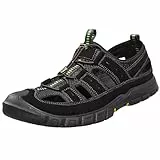 OutPro Herren Sandalen Waterproof Wandersandale Trekkingsandalen Männer Sommer Geschlossene Sandalen für Sports Strand,Schwarz 45 EU