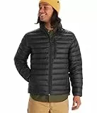 Marmot Herren Highlander Jacket, Leichte Daunenjacke, warme Winterjacke, wasserabweisende Steppjacke, winddichte Funktionsjacke, klein packbare Outdoorjacke, Black, M