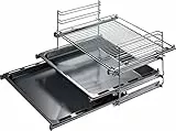 Bosch Hausgeräte HEZ438301 Zubehör für Backöfen / Auszugsystem / 3-fach Teleskopauszug / Edelstahl
