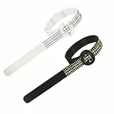 2 Stück Ringgrössenmesser,Ringmaßband,Ringmesser Finger,Ring Messer Finger,Ringgrössenmesser Deutsche Größen,Ringschablone,Ring Größenmesser,Ringgröße Messen mit Vergrößerungsglas für Fingergröße