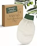 BANYÔ Hamam Peelinghandschuh I Wiederverwendbarer Duschhandschuh aus 100% Viskose I Effektives Peeling mit reichhaltigem Schaum für den Körper I Fördert die Durchblutung & pflegt trockene Haut