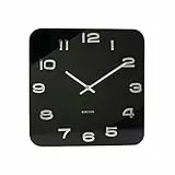 Karlsson KA4398 Wanduhr Vintage Glas, schwarz