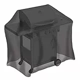 tepro Universal Abdeckhaube für Gasgrill mittel, Farbe schwarz, aus strapazierfähigem Polyethylen, Maße ca. 130 x 65 x 100 cm