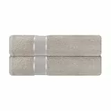 Mixibaby 2er Set Badetuch Badetücher Tücher 100cm x 150cm Frottee 100% Baumwolle 500g/qm, Farbe:Grau