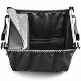 achilles Easy-Cooler Alu, Faltbare Einkaufswagentasche mit Kühlfach, Einkaufstasche passend für alle gängigen Einkaufswagen, 33x50x38cm