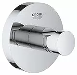 GROHE Essentials, Bademantelhaken mit verdeckter Befestigung (langlebige und pflegeleichte Oberfläche, einfache Montage), chrom, 40364001