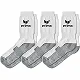 Erima 3-Pack Sportsocken Weiss, 47-50 Herren