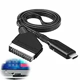Nizirioo SCART zu HDMI Kabel: All in One Konverter, Adapter für Full HD 1080P/720P Video und Audio Wandler für HDTV, STB, VHS, Xbox, PS3, Sky, DVD, Blu-Ray
