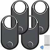 Air Tracker Tags 4 Pack (nur für iOS) Air Tag Schlüsselfinder Bluetooth 5.3, kompatibel mit Apple Find My APP. Find für Schlüssel/Koffer, 100dB Lautstärke Item Finder Tag, ​​Austauschbare Batterie.