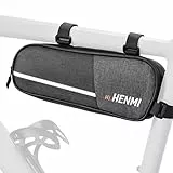 HENMI Fahrradtasche Rahmen, Rahmentasche Fahrrad Klein mit Reflektierend, Rahmentasche für Rennrad, MTB Fahrrad Werkzeugtasche