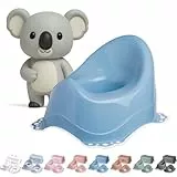 DOCARI Baby Töpfchen für Kinder ab 1 Jahr bis 3 Jahre blau - Ergonomische Kindertoilette: kinderfreundlich, leicht & tragbar - Kinder Töpfchen Toilettentrainer - Abhaltetöpfchen Baby