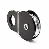 Wiltec Umlenkrolle für Seilwinde mit 8 t Zuglast, Lenkrolle zur Umleitung des Seilzugs, Seilrolle für Flaschenzug mit Verdrehschutz