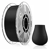 Creality PLA Filament, Hyper PLA RFID 3D-Druckerfilament – Hochgeschwindigkeit 30-600 mm/s, 1 kg (2,2 lbs) Spule mit CFS-Unterstützung, kompatibel mit K2 Plus Combo und den meisten 3D-Druckern,Schwarz