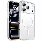 CACOE für iPhone 17 Pro Hülle Kameraschutzend, Kompatibel mit MagSafe, Stoßfest Kratzfest Magnetisch Rückseite Handyhülle für iPhone 17 Pro Case Transluzente