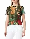 Desigual Womens TS_LA Berceuse T-Shirt, Green, XS