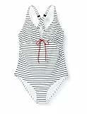 MAMALICIOUS Damen Mlnewjose Stripe Swimsuit Recycled A. Badeanzug, Snow White/Stripes:black Iris Stripes, L EU