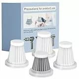 Lyiazsoy HEPA-Filter für Auto-Staubsauger, Ersatzfilter, Haushalts-Staubsaugerfilter, Zubehör für Handstaubsauger, 4 HEPA-Filter für Lyiazsoy Staubsauger