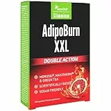 Morosil, Grüner Tee, Vitamin C, Vitamin B6, Cayennepfeffer und Koffein - Thermogenese, Stoffwechsel, Bauch - 30 Kapseln für 30 Tage - Mit Kostenlosem E-Book-Guide - AdipoBurn XXL - Slimmium Sensilab