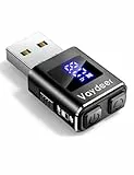 VAYDEER Mouse Jiggler Maus Beweger Home Office [Timer-Funktion] [Doppelmodus] [Physisch geräuschlos] [Metall] [Formstabil] [USB-A/C Anschluss] Mäusebeweger Automatisch Mauswackler Mausbeweger -Schwarz