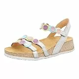 Think! Damen Koak Nachhaltige Riemchen Sandale, Silver Kombi 9000, 39 EU