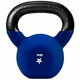Yes4All WEAW Neopren beschichtete Kettlebell, Krafttraining Kettlebells - 16KG Dunkelblau